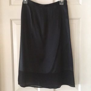 ASAP black silk skirt